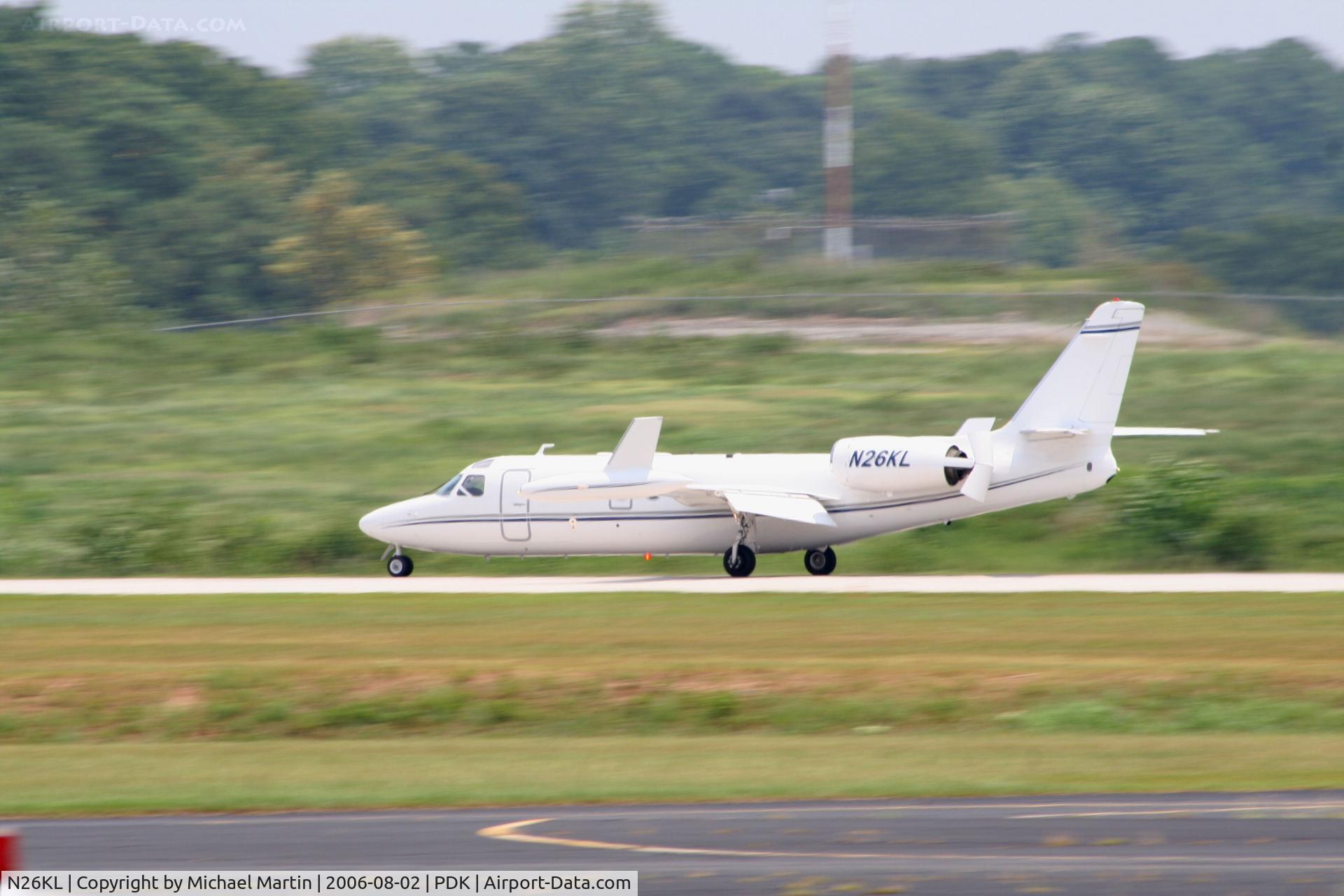 N26KL, 1984 Israel Aircraft Industries IAI-1124A Westwind II C/N 409, Landing 2R With Airbrakes Extended
