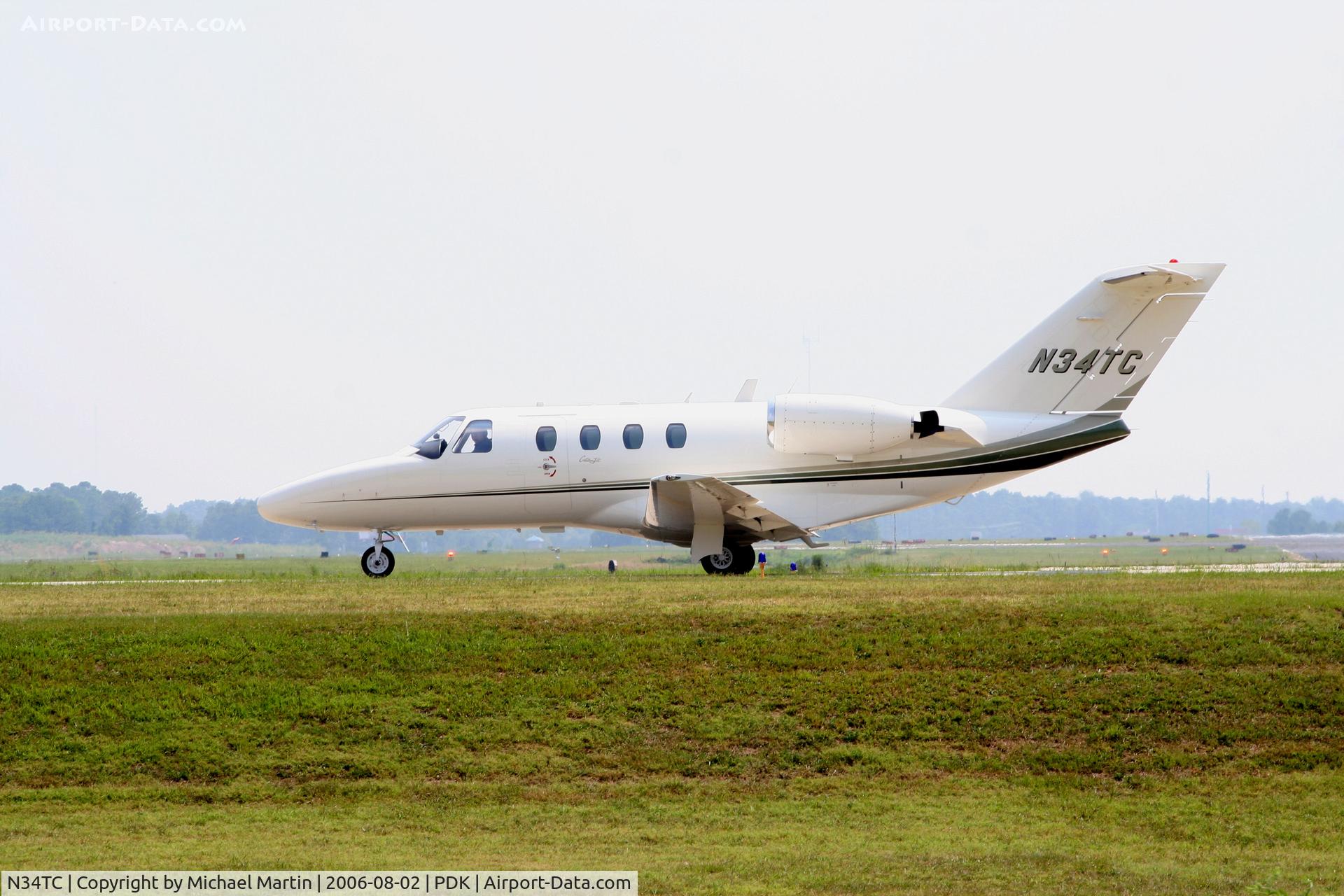 N34TC, 1994 Cessna 525 CitationJet C/N 5250083, Holding short of 20R