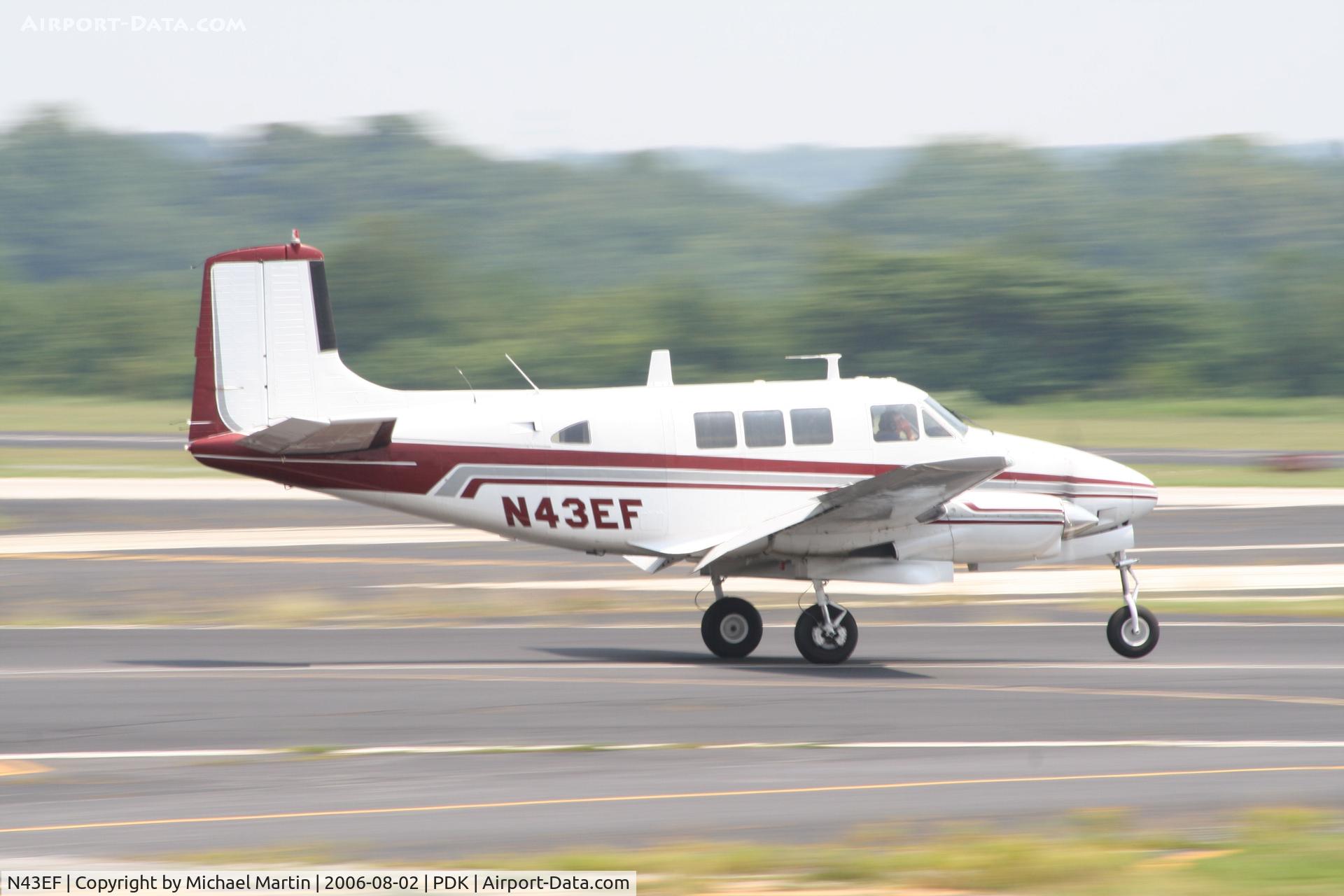 N43EF, Beech 65 (LF-23F) C/N LF-48, Departing Runway 20R