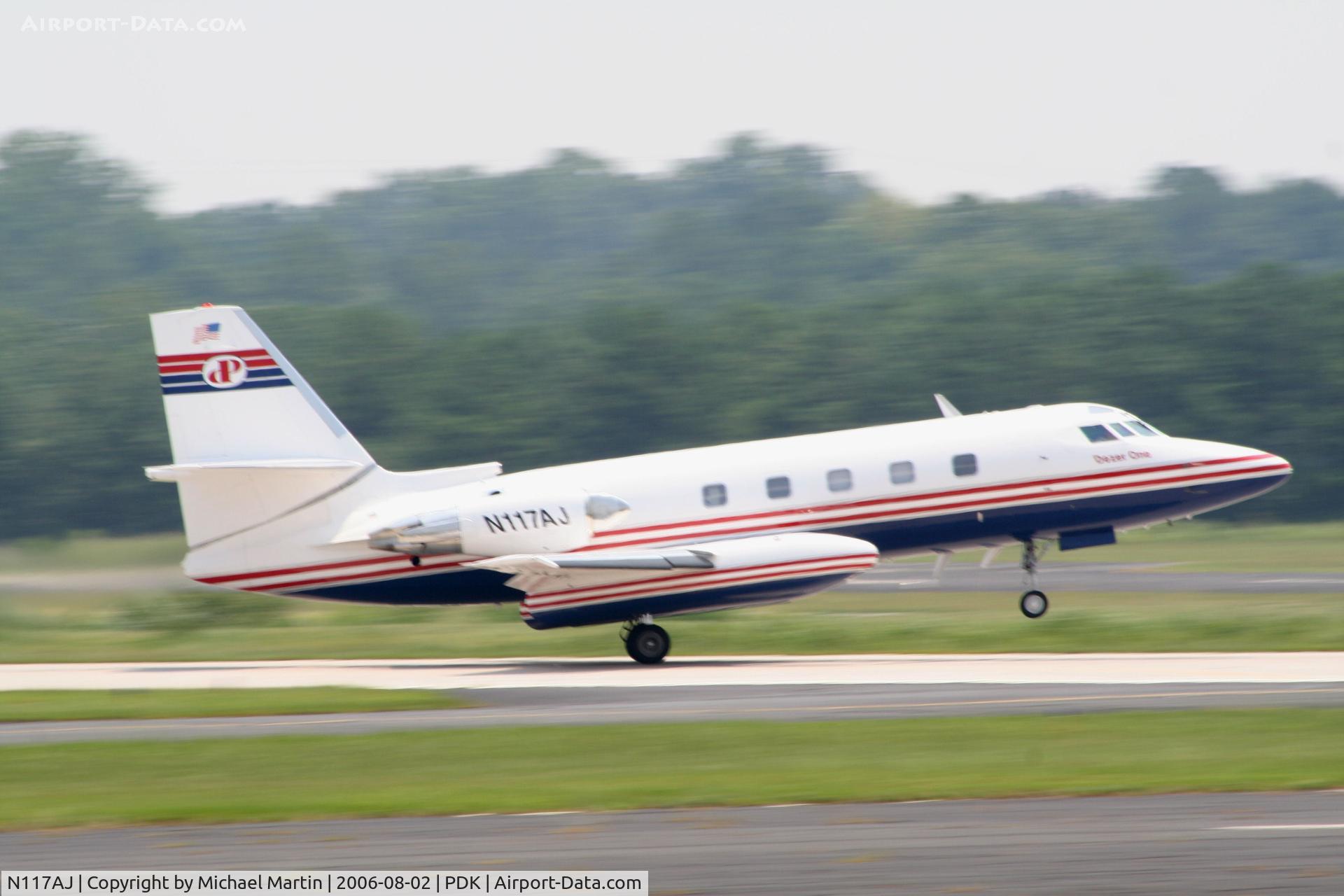 N117AJ, 1978 Lockheed L-1329-25 Jetstar II C/N 5227, Departing Runway 20L