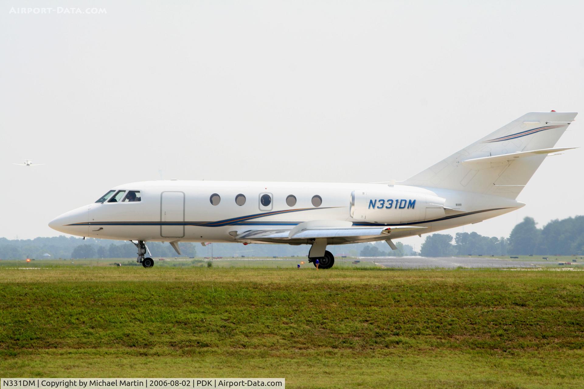 N331DM, 1982 Dassault Fan Jet Falcon (20F) C/N 429, Holding short of 20L