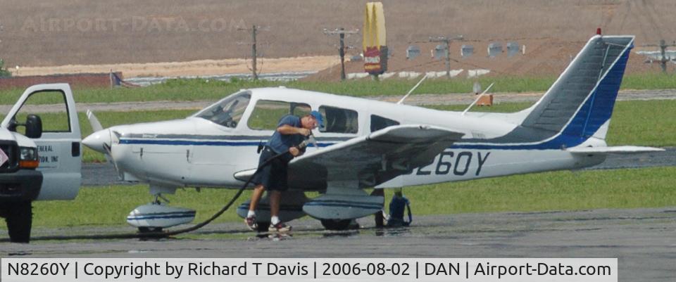 N8260Y, 1980 Piper PA-28-161 C/N 28-8116031, Guy from General Aviation fuels this 1980 Piper PA-28-161 in Danville Va.