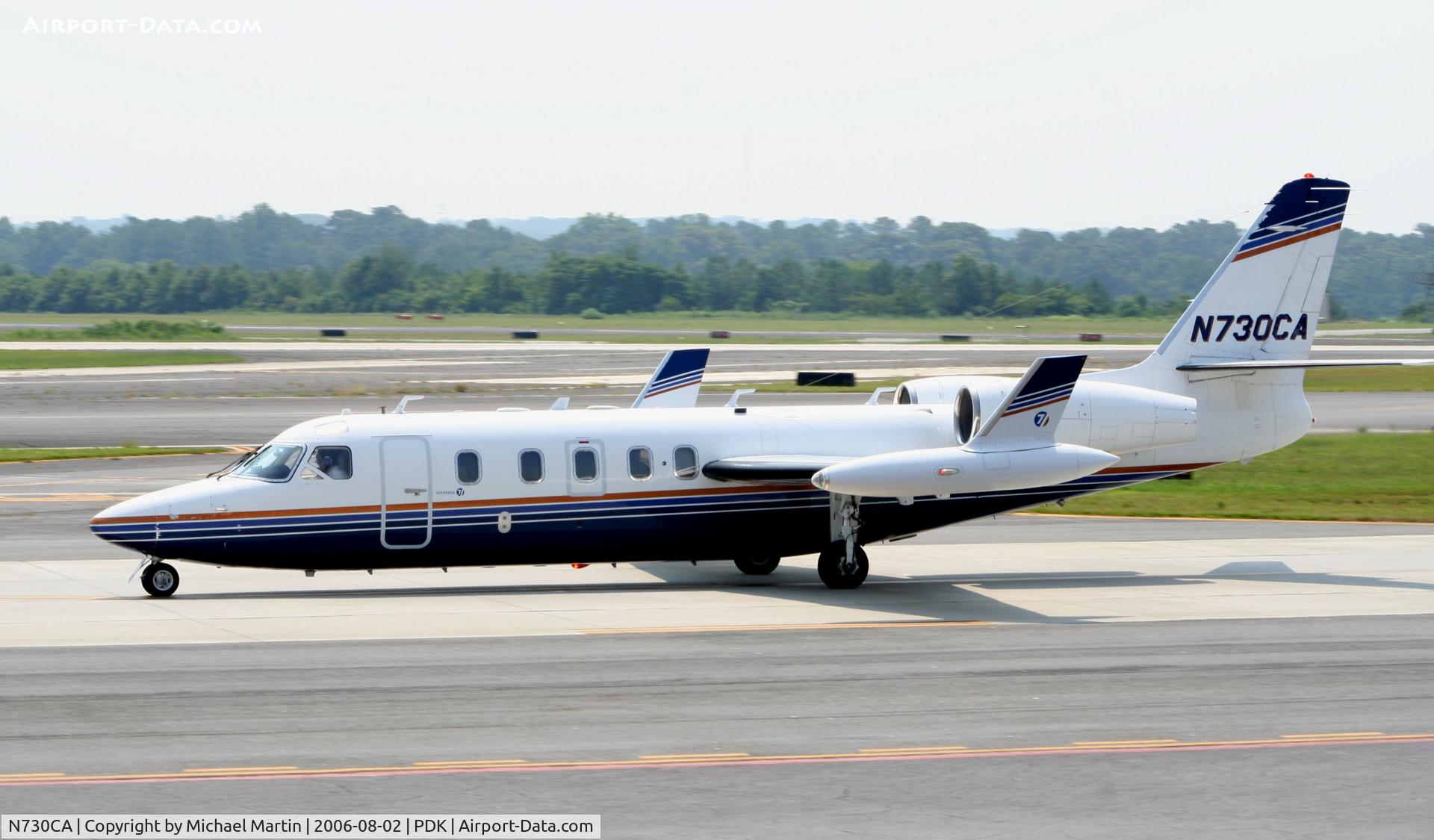N730CA, 1980 Israel Aircraft Industries 1124 C/N 295, Taxing past Mercury Air Service