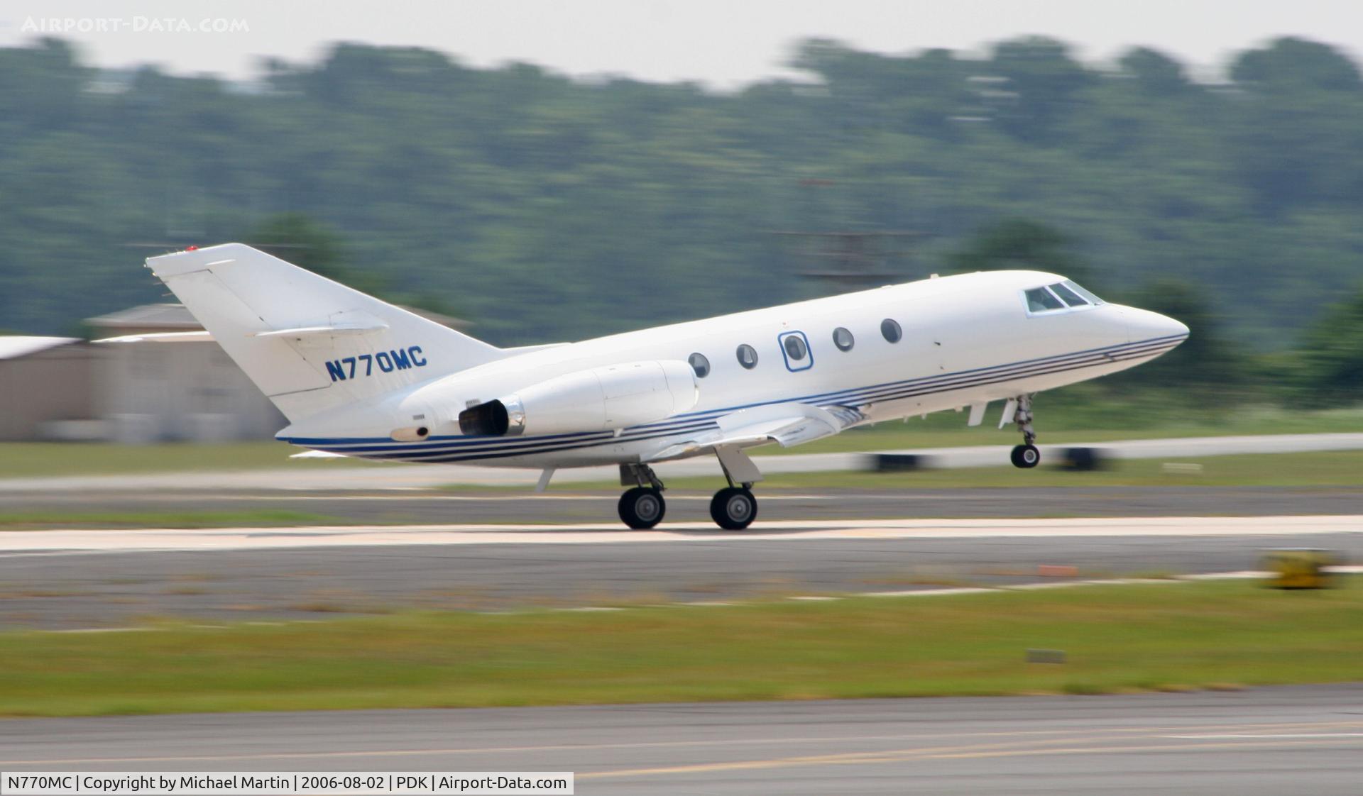 N770MC, 1975 Dassault Falcon (Mystere) 20F C/N 330, Departing Runway 20L