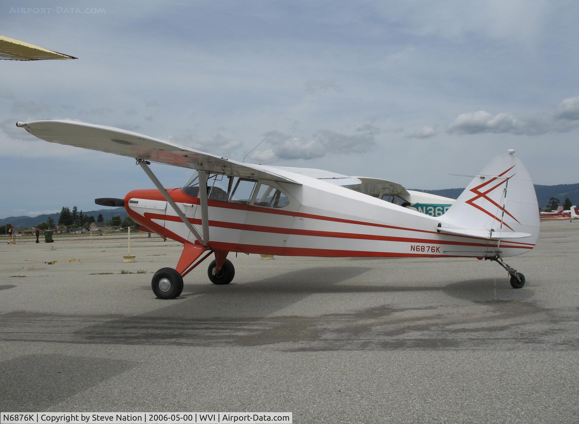 N6876K, 1949 Piper PA-16 Clipper C/N 16-717, 1949 Piper PA-16 @ Watsonville Municipal Airport, CA