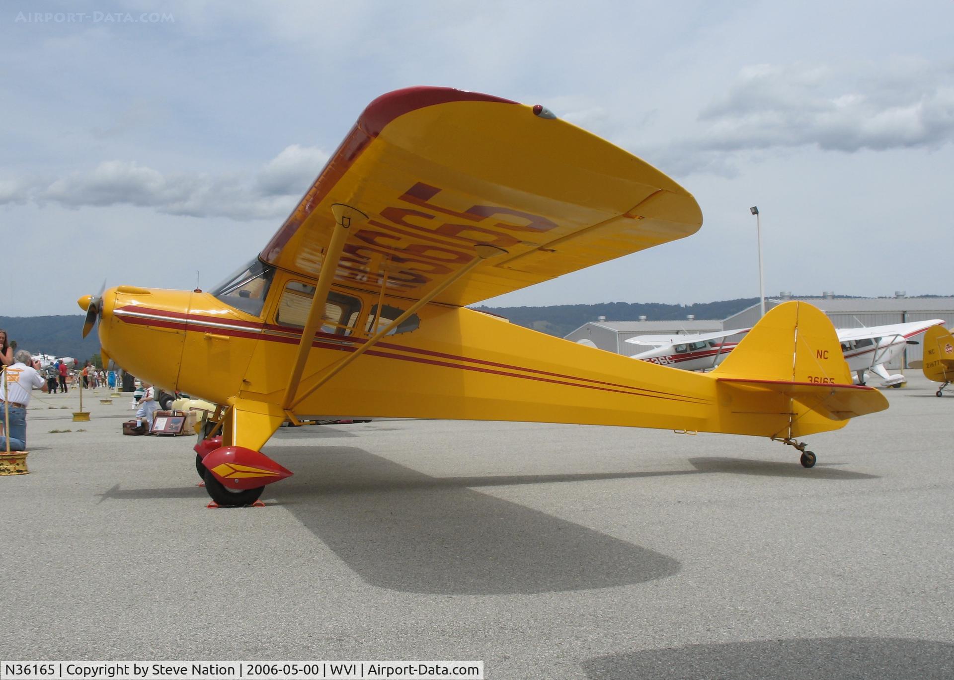 N36165, 1941 Taylorcraft BC12-65 C/N 3144, 1941 Taylorcraft BC-12-65 (as NC36165) @ Watsonville Municipal Airport, CA
