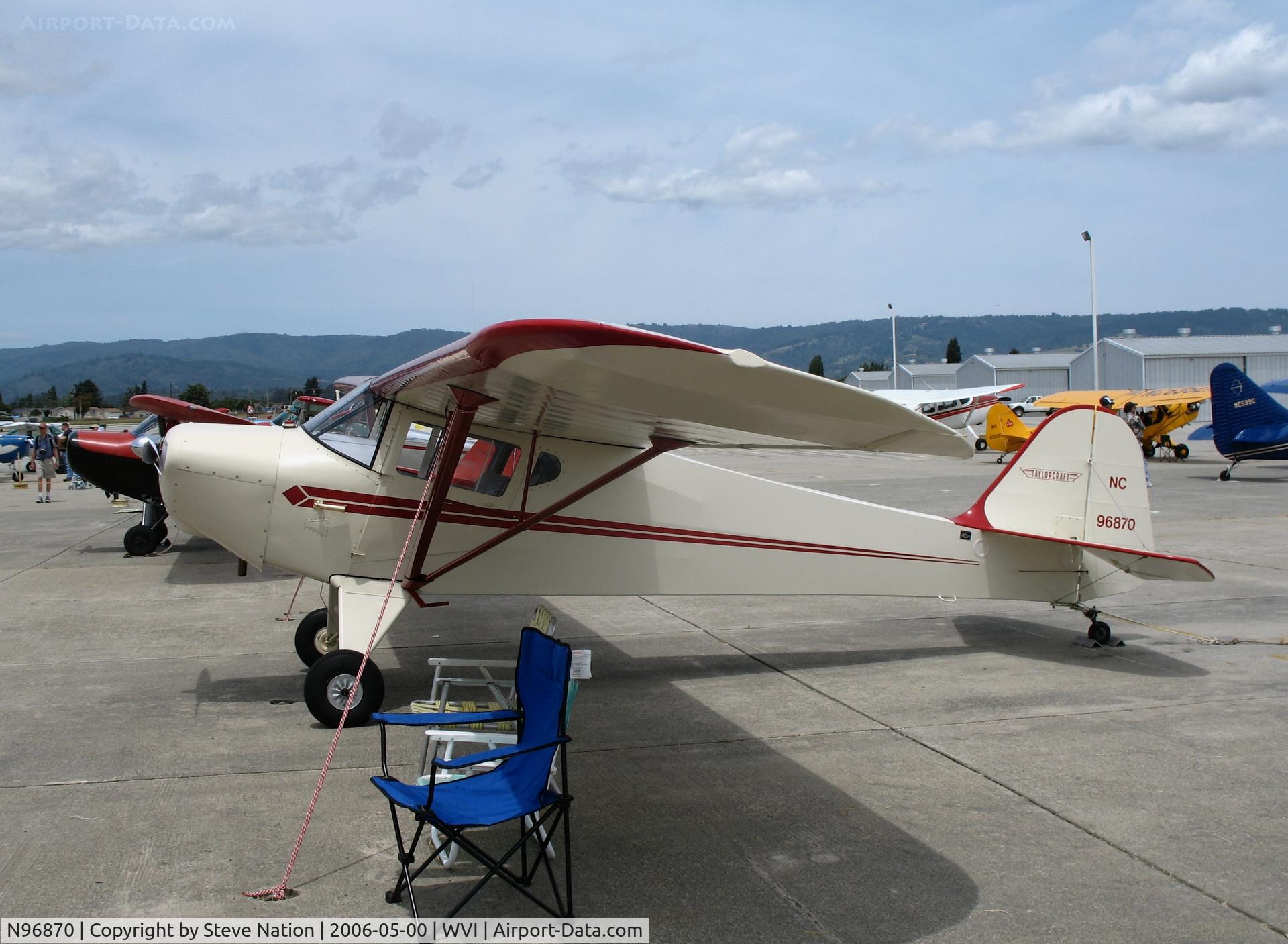 N96870, 1946 Taylorcraft BC12-D C/N 9170, 1946 Taylorcraft BC-12D (as NC96870) @ Watsonville Municipal Airport, CA