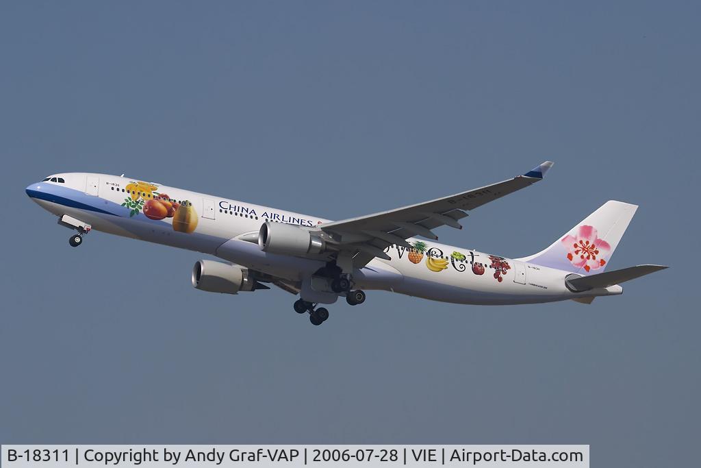 B-18311, 2006 Airbus A330-202 C/N 752, The second special livery of China Airlines on a visit in Vienna