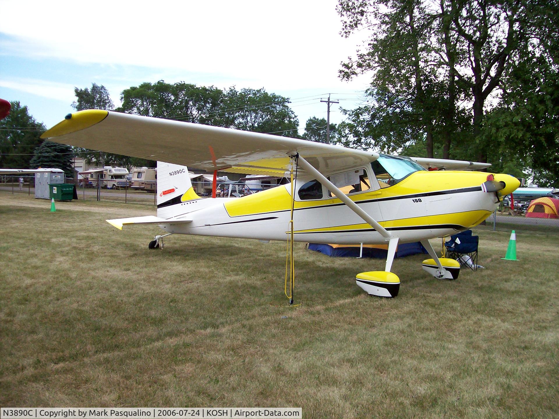 N3890C, 1954 Cessna 180 C/N 31038, Cessna 180