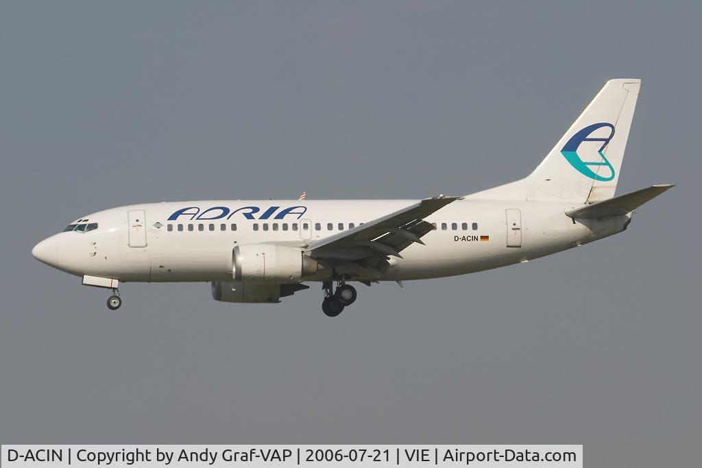 D-ACIN, 1990 Boeing 737-53C C/N 24825, On the morining flight from Laibach.