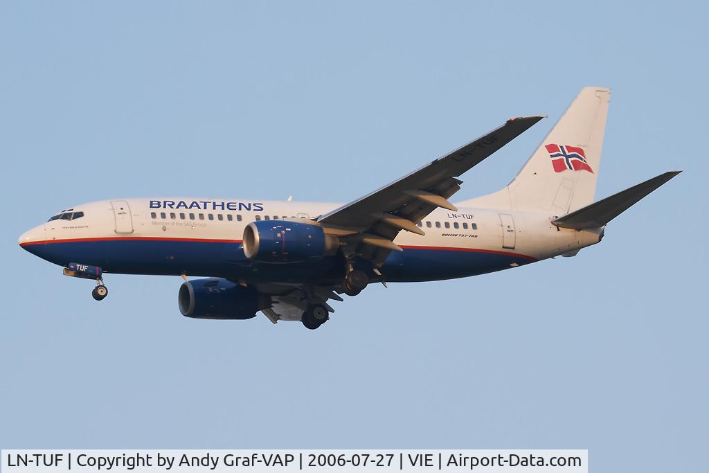 LN-TUF, 1999 Boeing 737-705 C/N 28222, On a Scandinavian AL flight from Oslo.