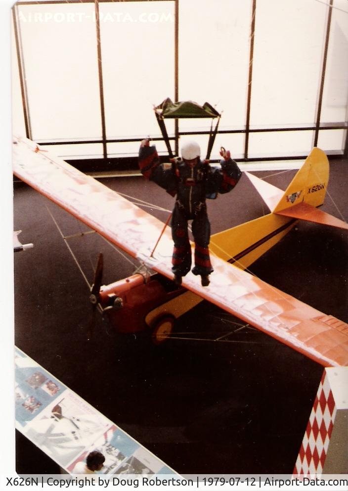 X626N, Aeronautical Corporation of America (Aeronca) C-2 C/N unknown, Aeronca C-2, Aeronca 26 Hp, single seat, as X626N at National Air and Space Space Museum, photographed from balcony