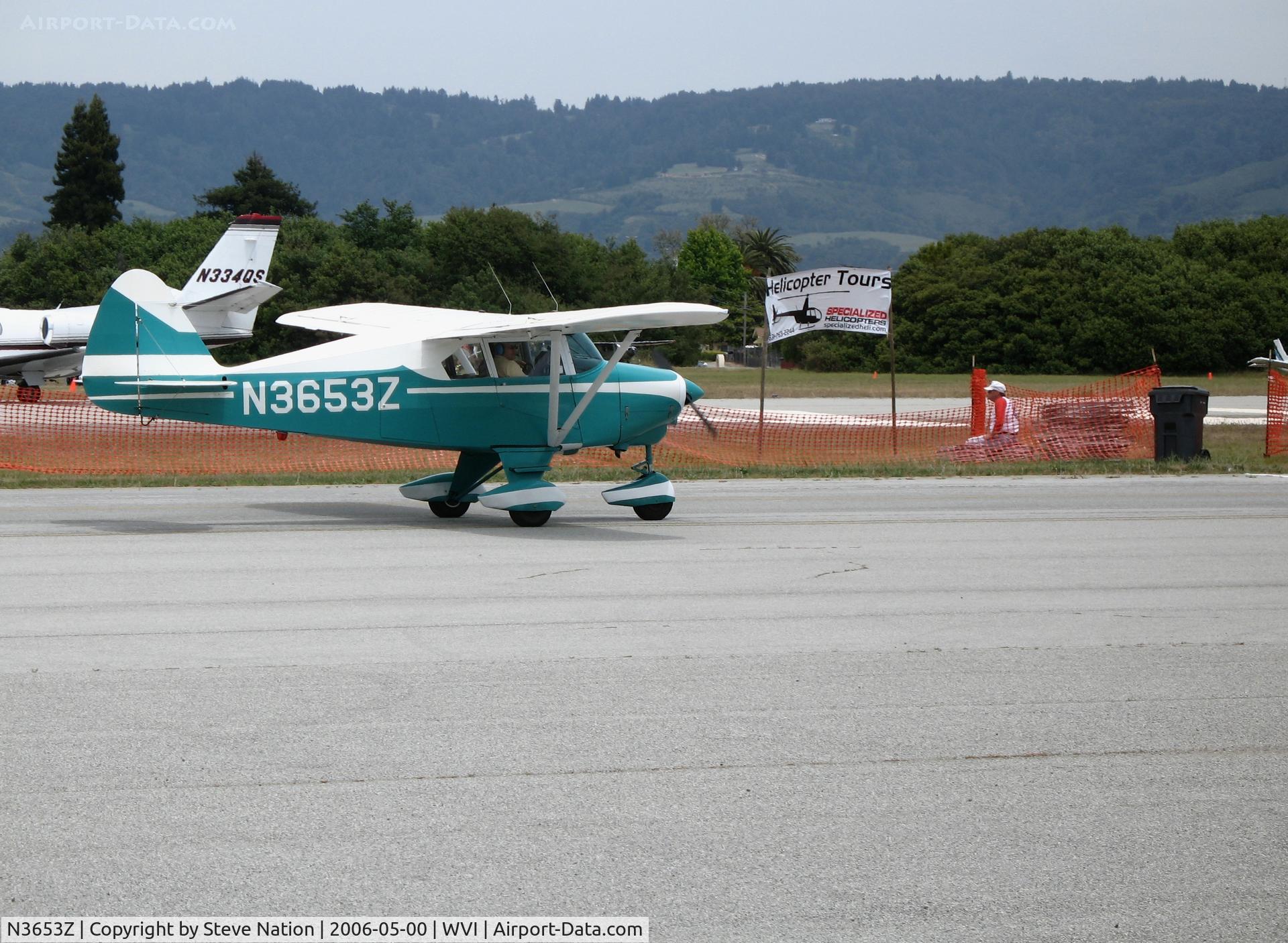 N3653Z, 1960 Piper PA-22-150 C/N 22-7550, 1960 Piper PA-22-150 taxying @ fly-in Watsonville Municipal Airport, CA