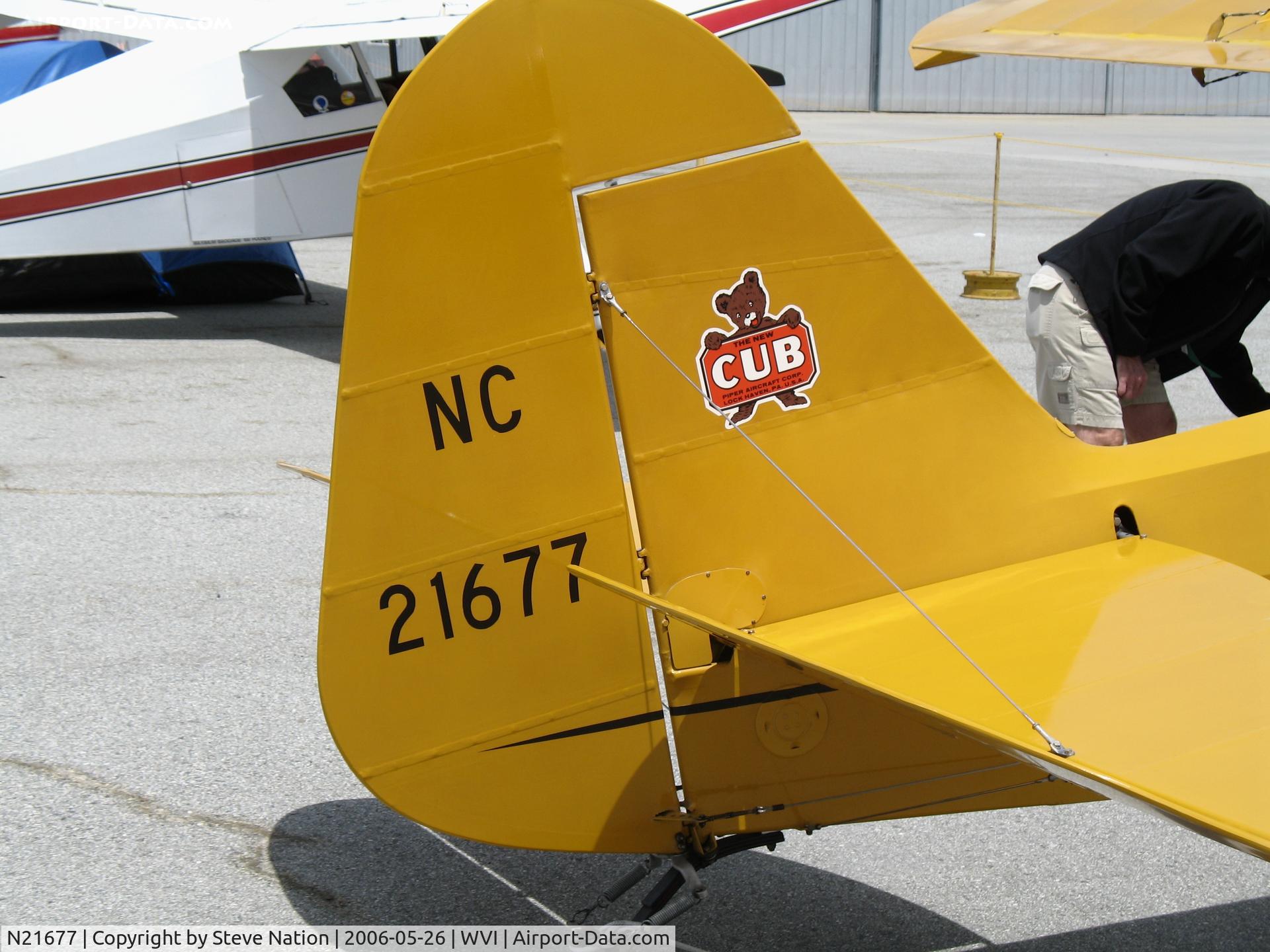 N21677, 1938 Piper J3C-65 Cub Cub C/N 2561, 1938 Piper J3C-65 Cub as NC21677 @ fly-in Watsonville, CA