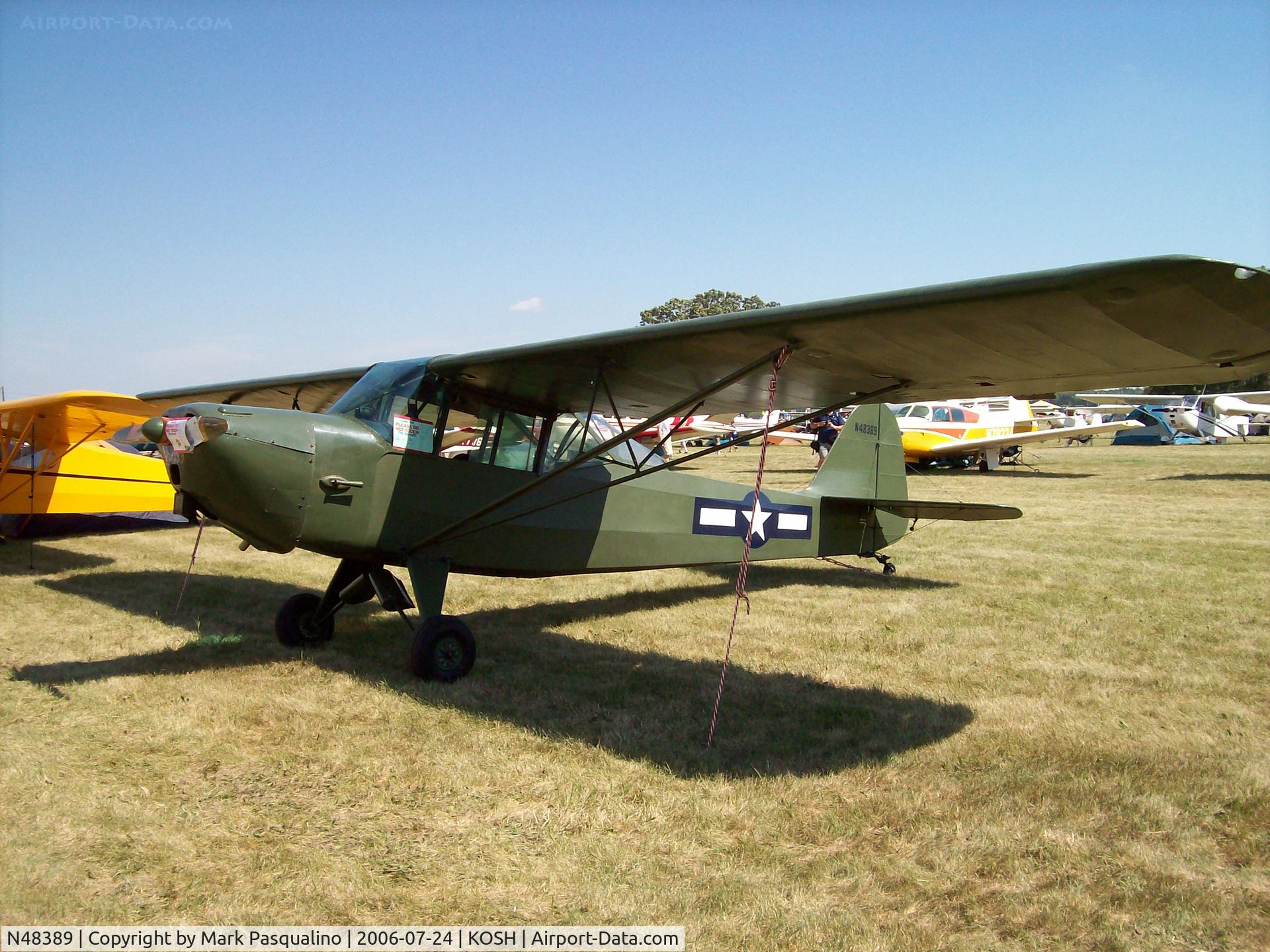 N48389, 1943 Taylorcraft DCO-65 C/N L-5300, Taylorcraft L-2