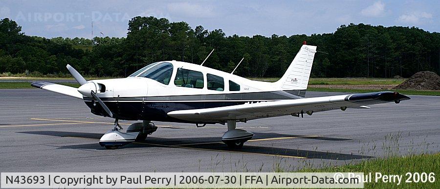N43693, 1974 Piper PA-28-151 C/N 28-7415559, In for a visit to the Wright Brother's site