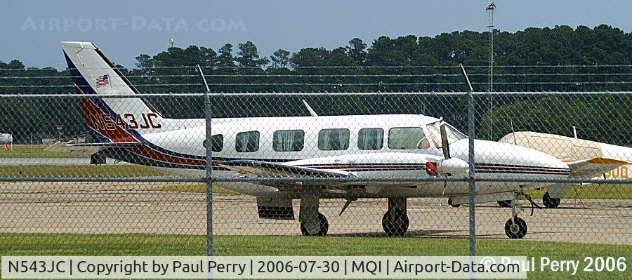 N543JC, 1977 Piper PA-31-350 Chieftain C/N 31-7752103, Parked for the day, then winging her way many places