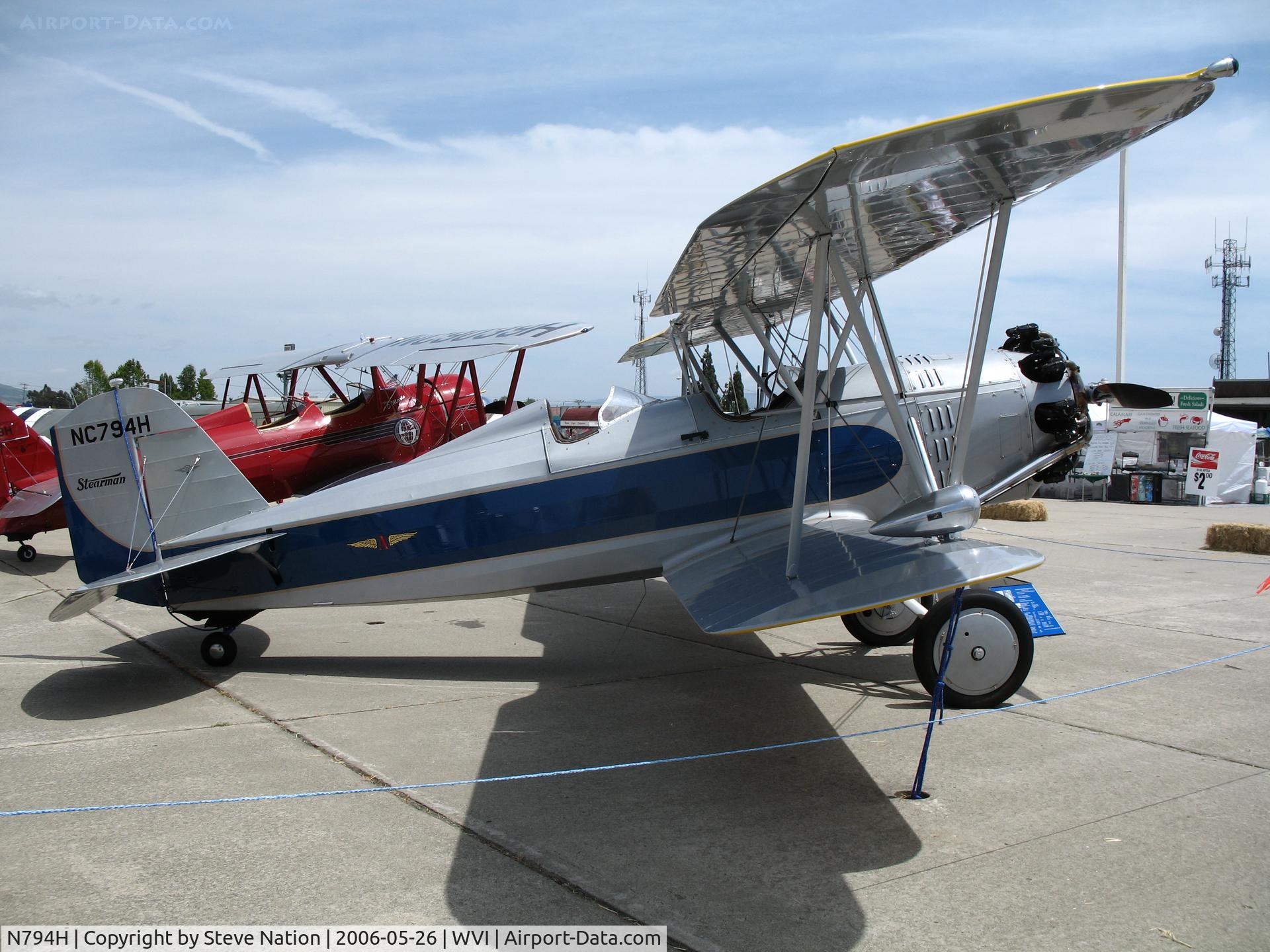 N794H, 1930 Stearman C3-R C/N 5036, 1930 Stearman C3-R as NC794H @ fly-in Watsonville, CA