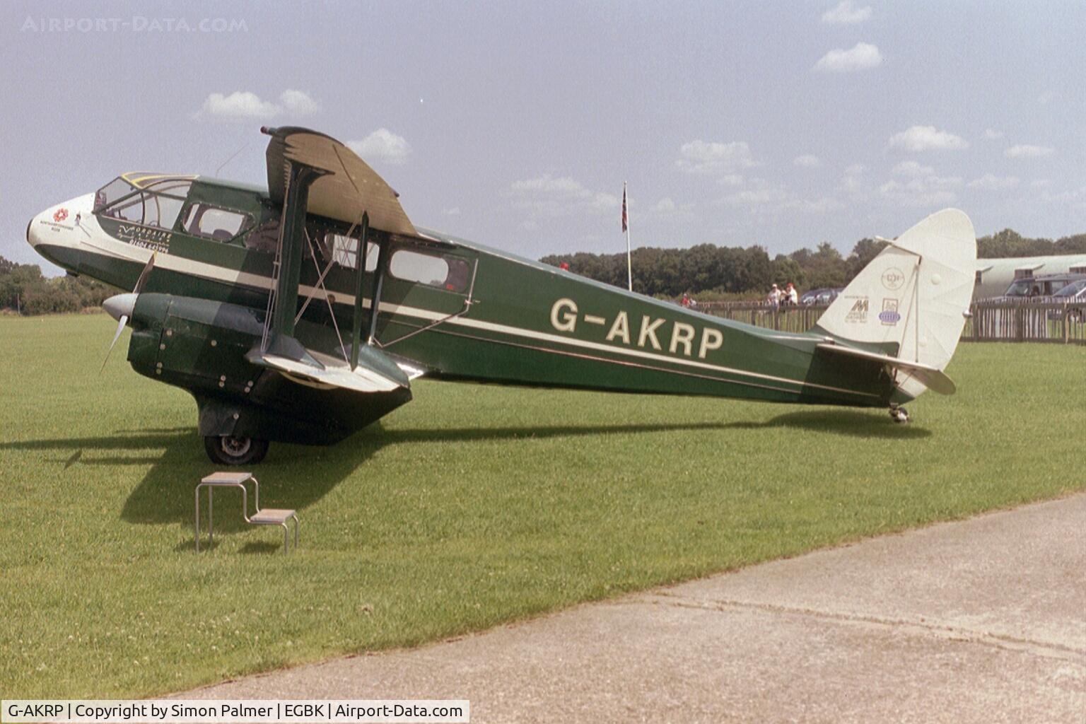 G-AKRP, 1945 De Havilland DH-89A Dominie II/Dragon Rapide C/N 6940, DH89 Dragon Rapide at Sywell