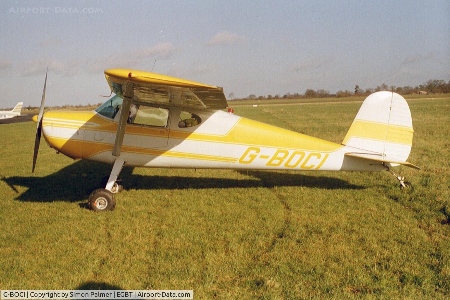 G-BOCI, 1950 Cessna 140A C/N 15497, Cessna 120 at a fly-in at Turweston