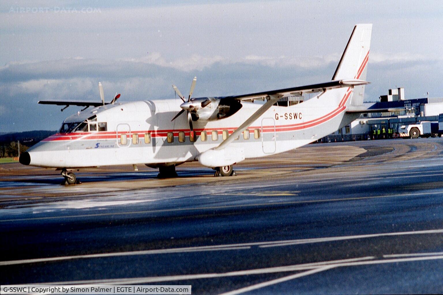 G-SSWC, 1985 Short SD3-60-100 C/N SH.3686, Shorts SD3-60 at Exeter airfield