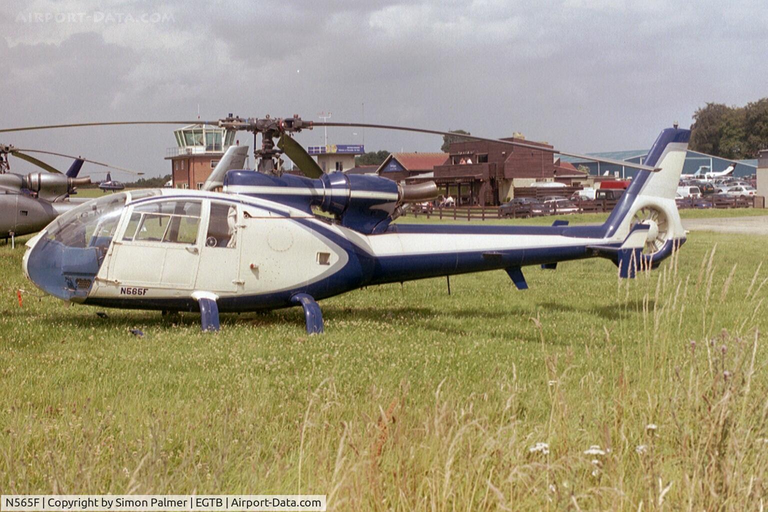 N565F, 1974 Aérospatiale SA-341G Gazelle C/N 1182, SA341G Gazelle at Booker a few years ago