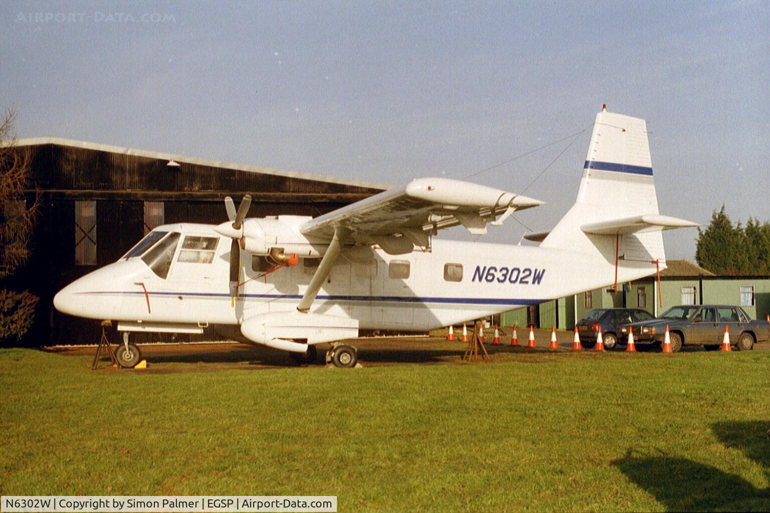 N6302W, GAF N22S Searchmaster L C/N N22S-159, GAF Nomad used for para-dropping at Sibson