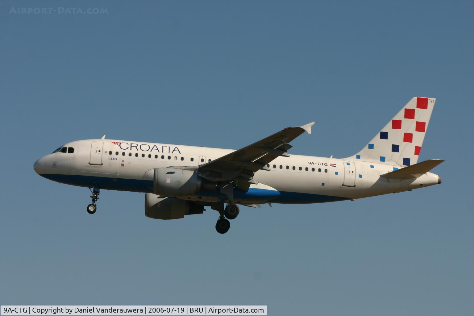 9A-CTG, 1998 Airbus A319-112 C/N 767, arrival of flight OU456 from ZAGREB
