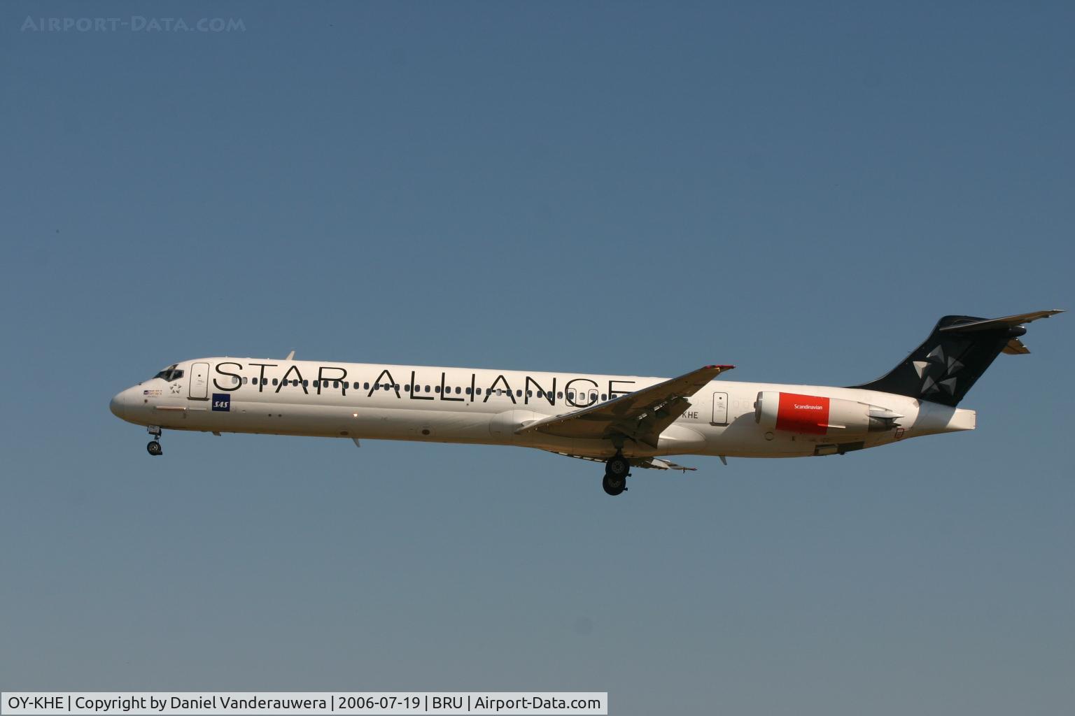 OY-KHE, 1988 McDonnell Douglas MD-82 (DC-9-82) C/N 49604, now SAS flies with STAR ALLIANCE