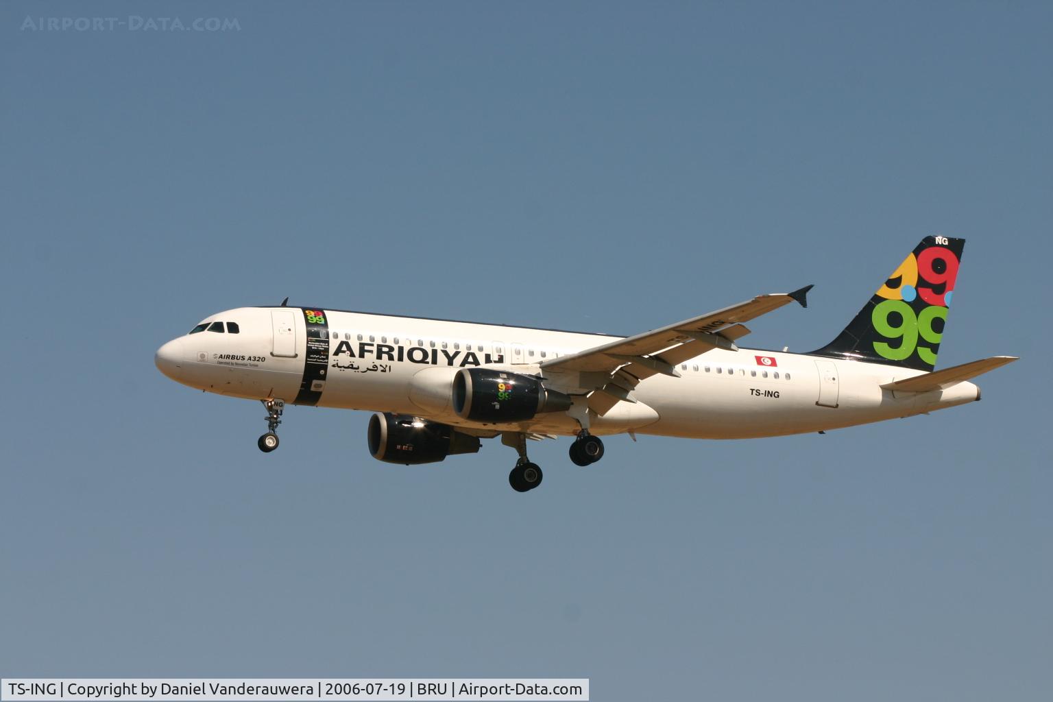TS-ING, 1990 Airbus A320-211 C/N 140, arrival of flight 8U924