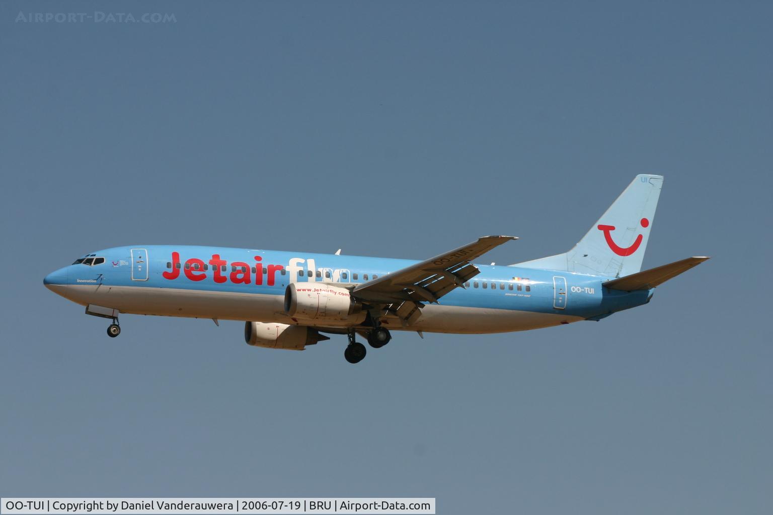 OO-TUI, 1989 Boeing 737-4K5 C/N 24125, now with JetairFly livery