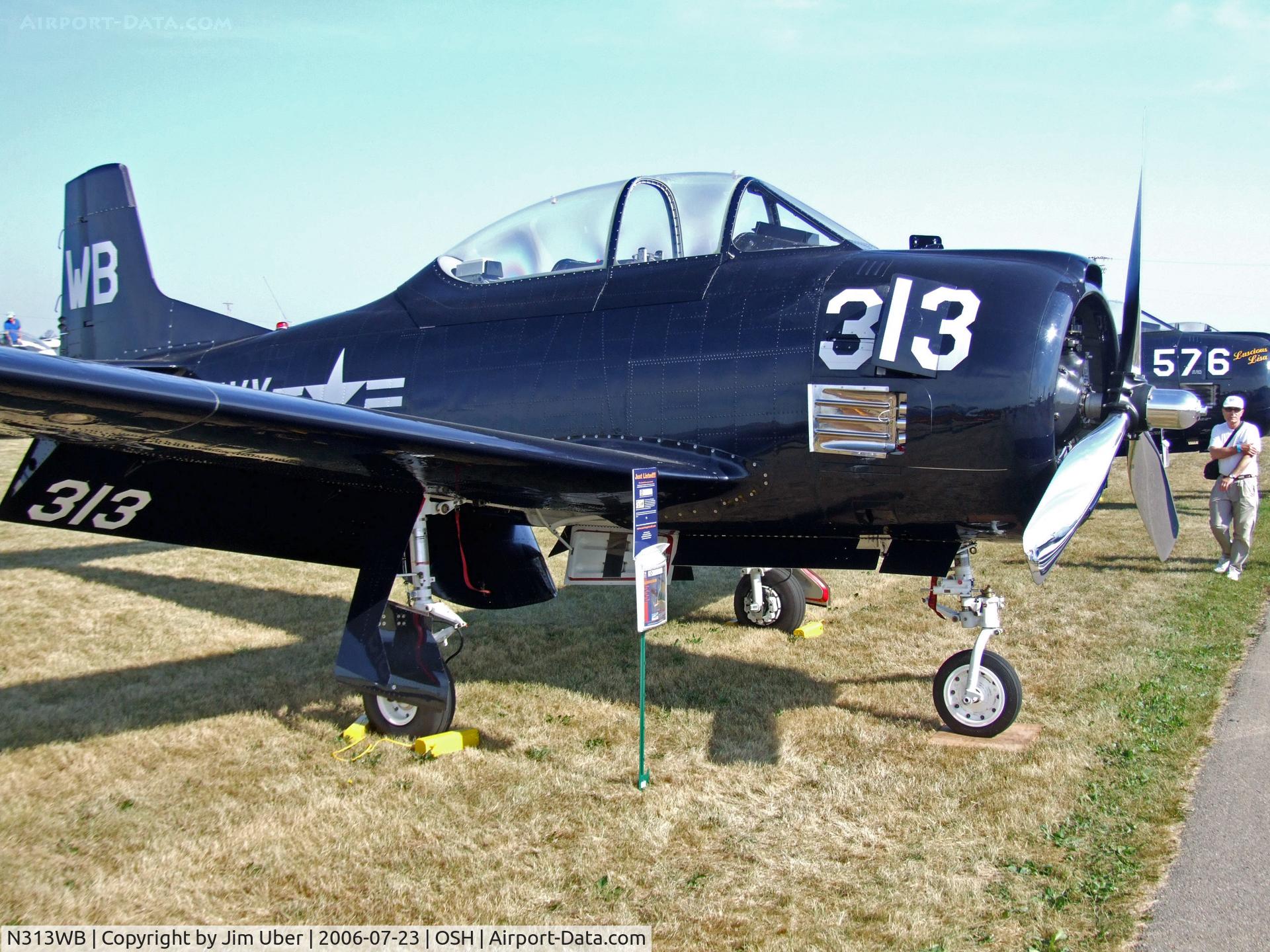 N313WB, 1955 North American T-28B Trojan C/N 200-309 (138238), T-28 at Airventure 2006
