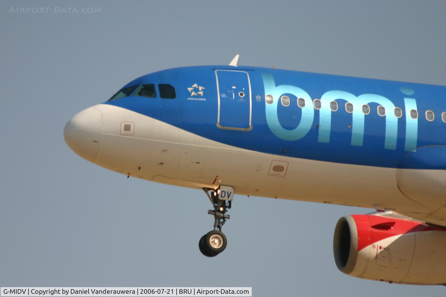 G-MIDV, 2000 Airbus A320-232 C/N 1383, arrival of flight BD145 from LHR