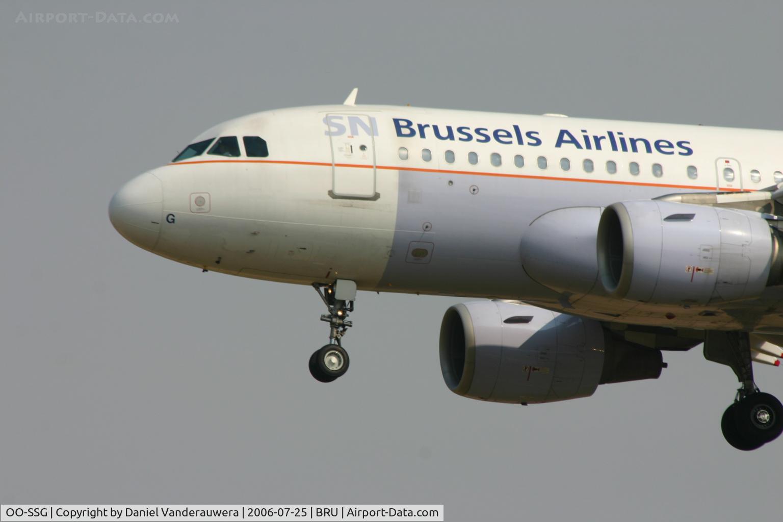 OO-SSG, 2000 Airbus A319-112 C/N 1160, arrival of flight SN3268 from Istambul