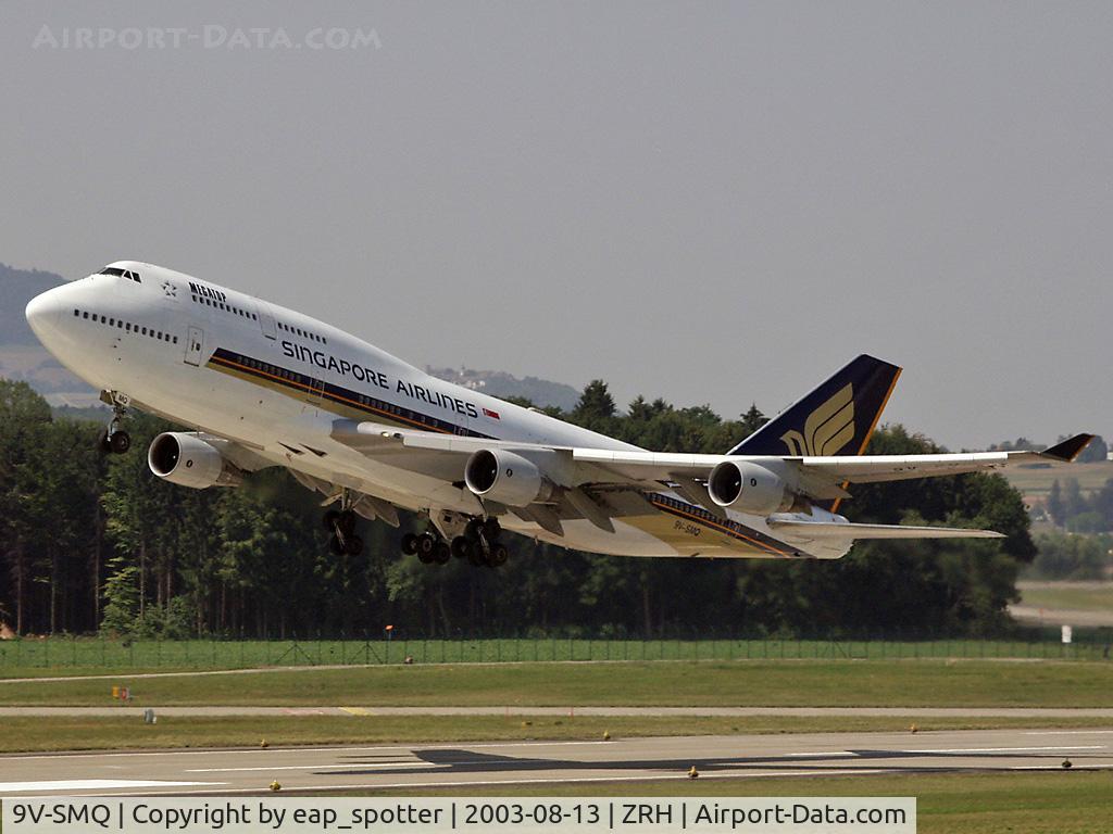 9V-SMQ, 1992 Boeing 747-412 C/N 27132, Deaprting to Singapore