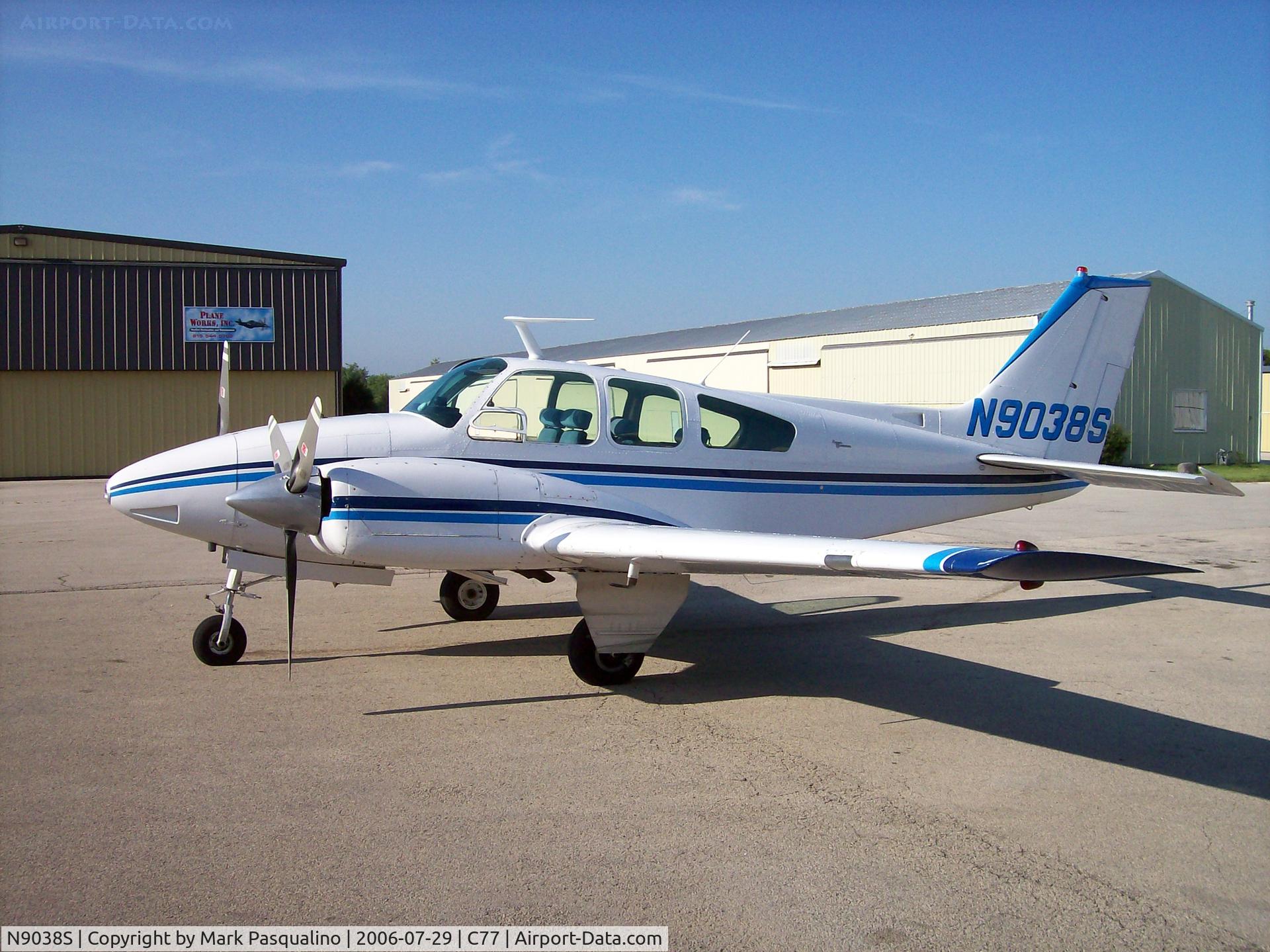 N9038S, 1965 Beech 95-B55 (T42A) Baron C/N TC-961, Beech B55