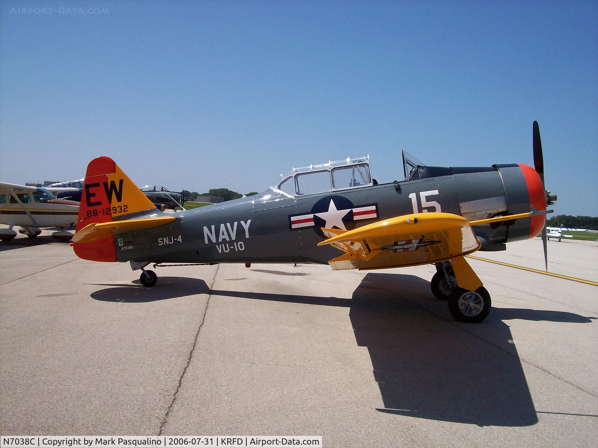 N7038C, 1957 North American SNJ-4 Texan C/N 88-12932, North American SNJ-4