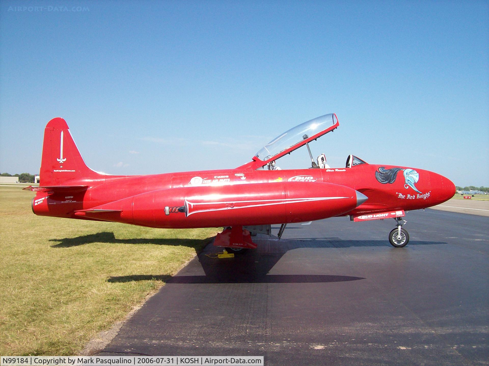 N99184, 1955 Canadair T-33AN Silver Star 3 C/N T33-98, Canadair T-33