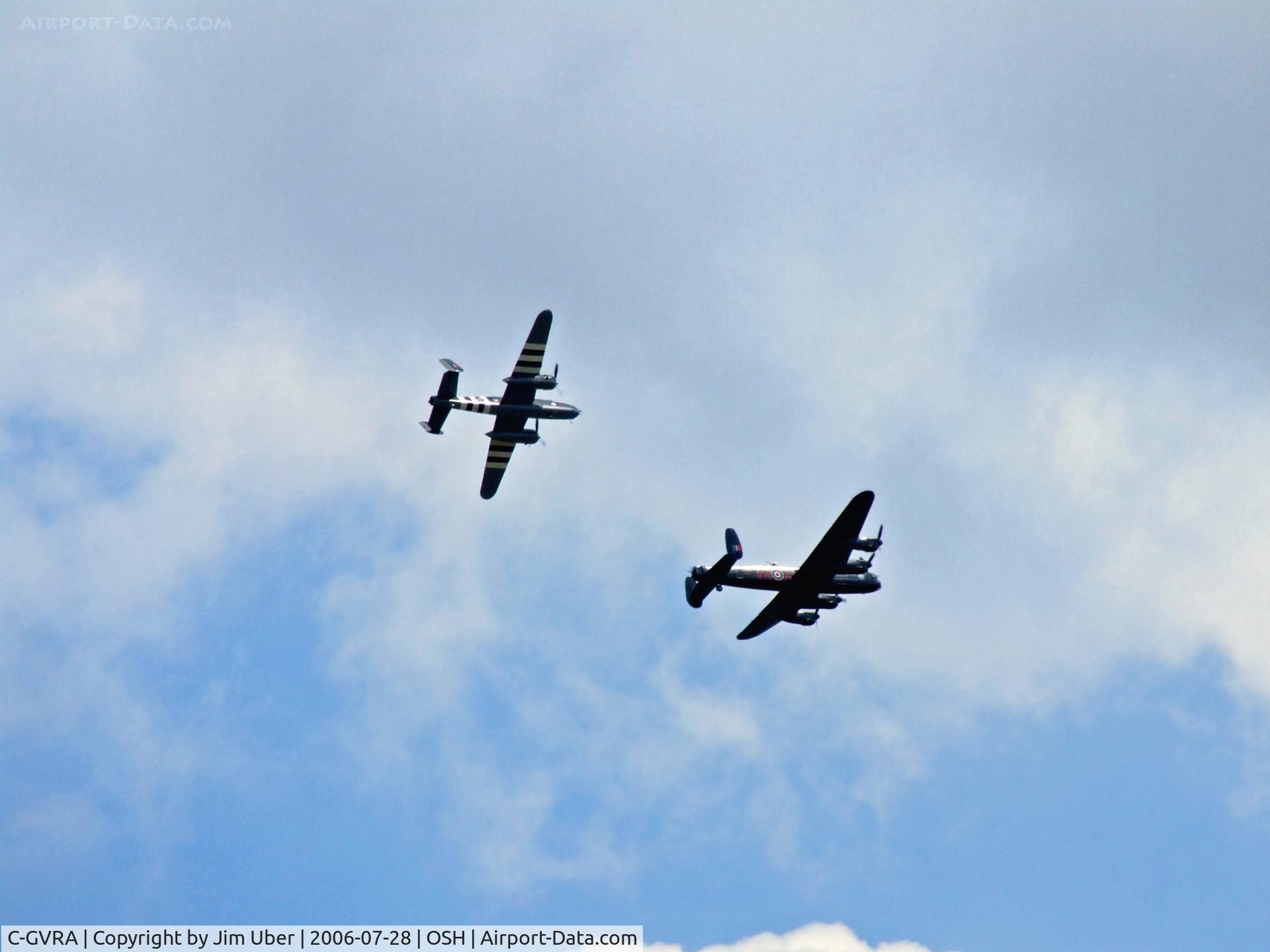 C-GVRA, 1945 Victory Aircraft Avro 683 Lancaster BX C/N FM 213 (3414), The Lanc arrives at Oshkosh