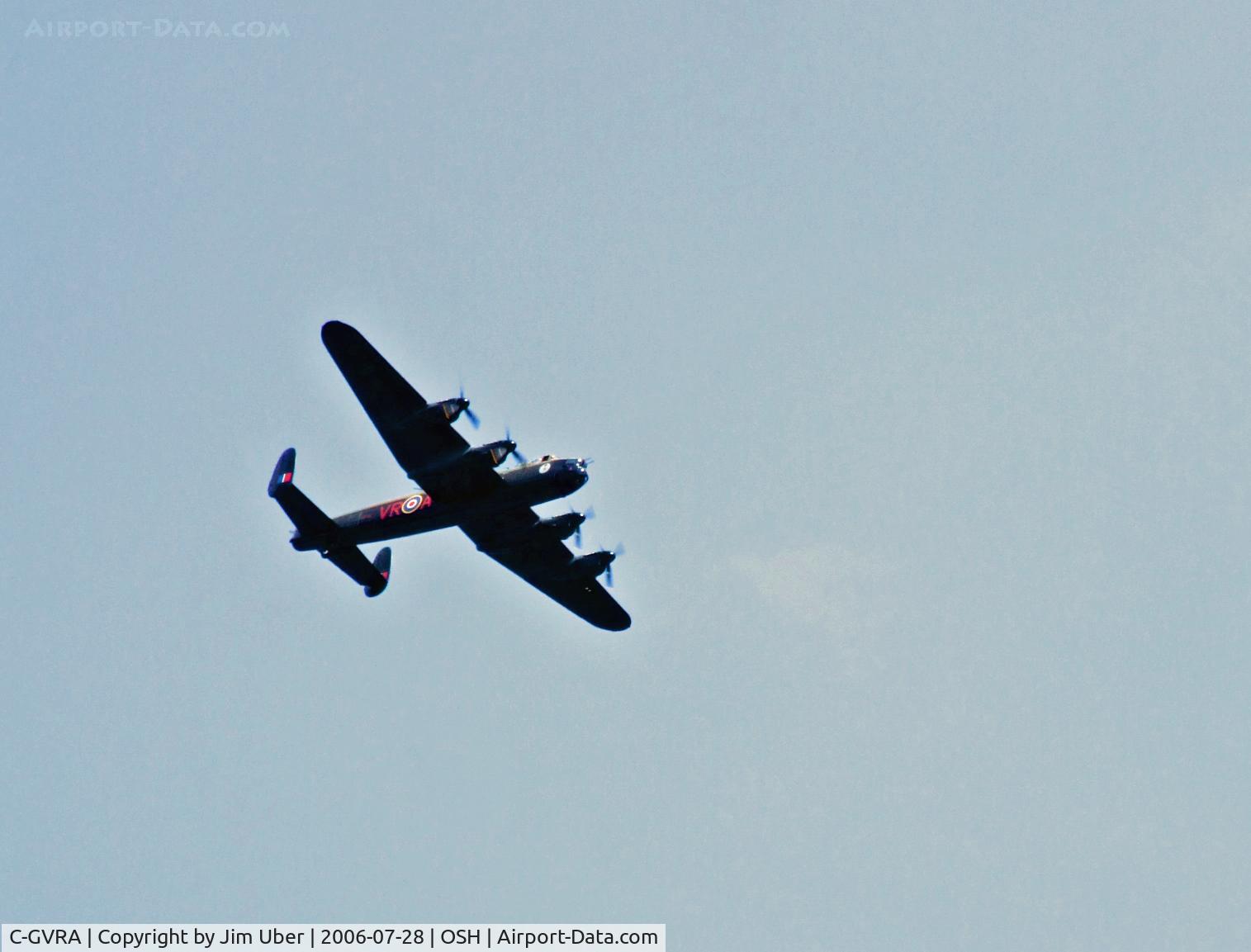 C-GVRA, 1945 Victory Aircraft Avro 683 Lancaster BX C/N FM 213 (3414), Arrival at Oshkosh