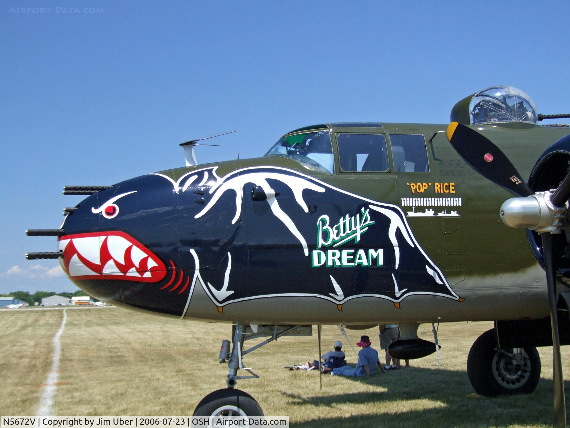 N5672V, 1945 North American B-25J Mitchell Mitchell C/N 108-47686, B-25 at Airventure