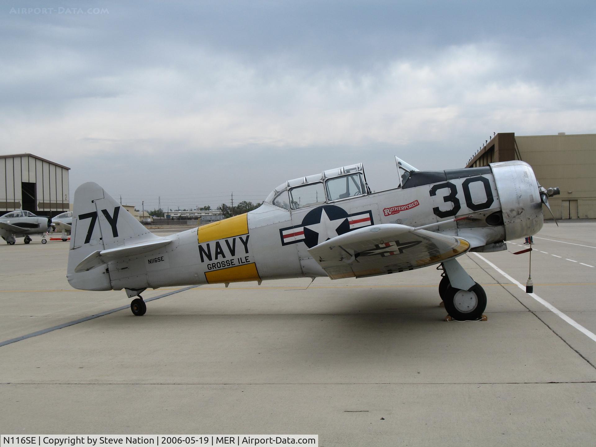 N116SE, 1959 North American T-6G Texan C/N 168-406, North American T-6G as 7Y/30 Grosse Isle @ Castle AFB, CA