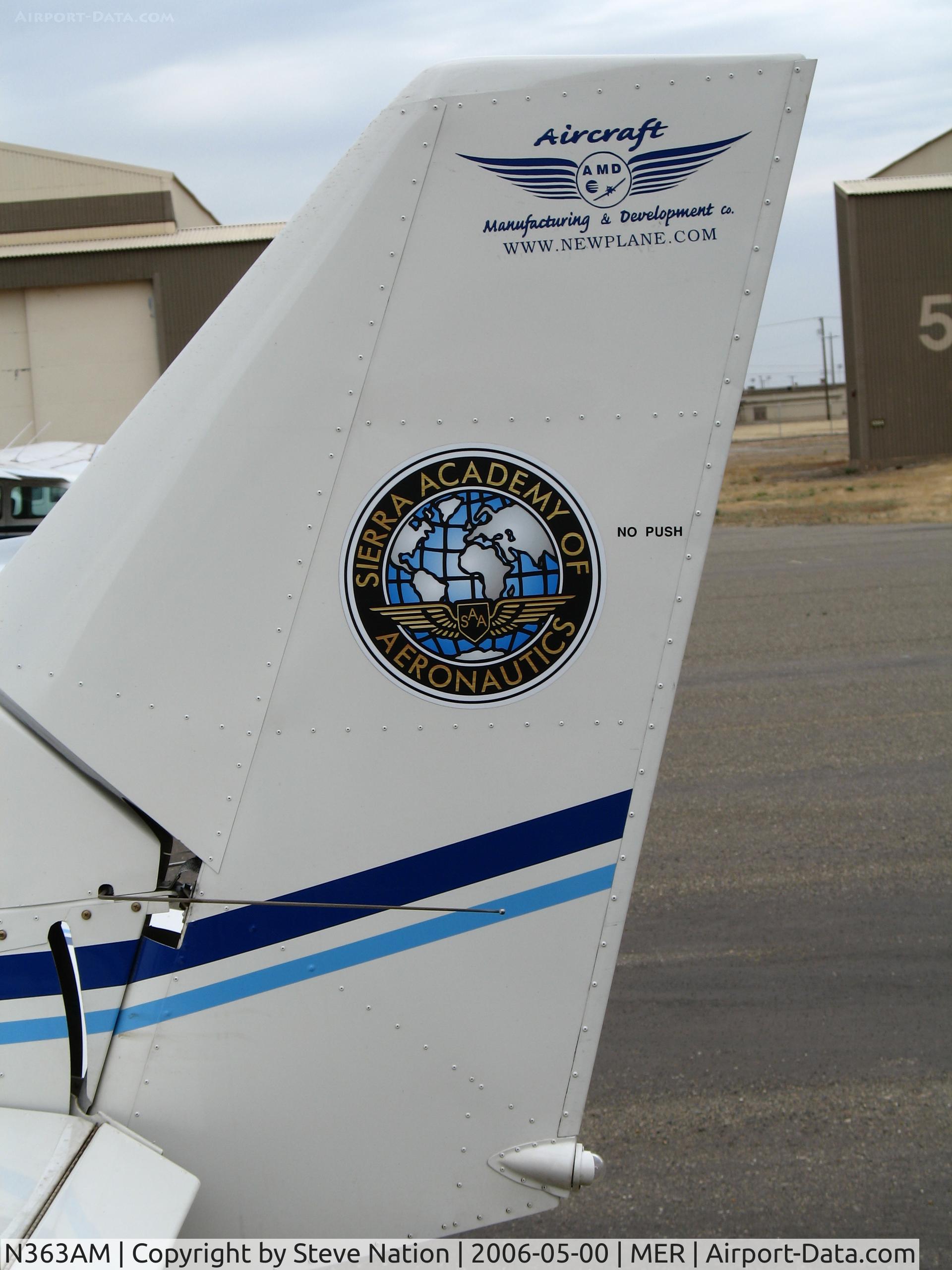 N363AM, 2005 AMD CH-2000 Alarus C/N 20-1057, Sierra Academy of Aeronautics tail logo