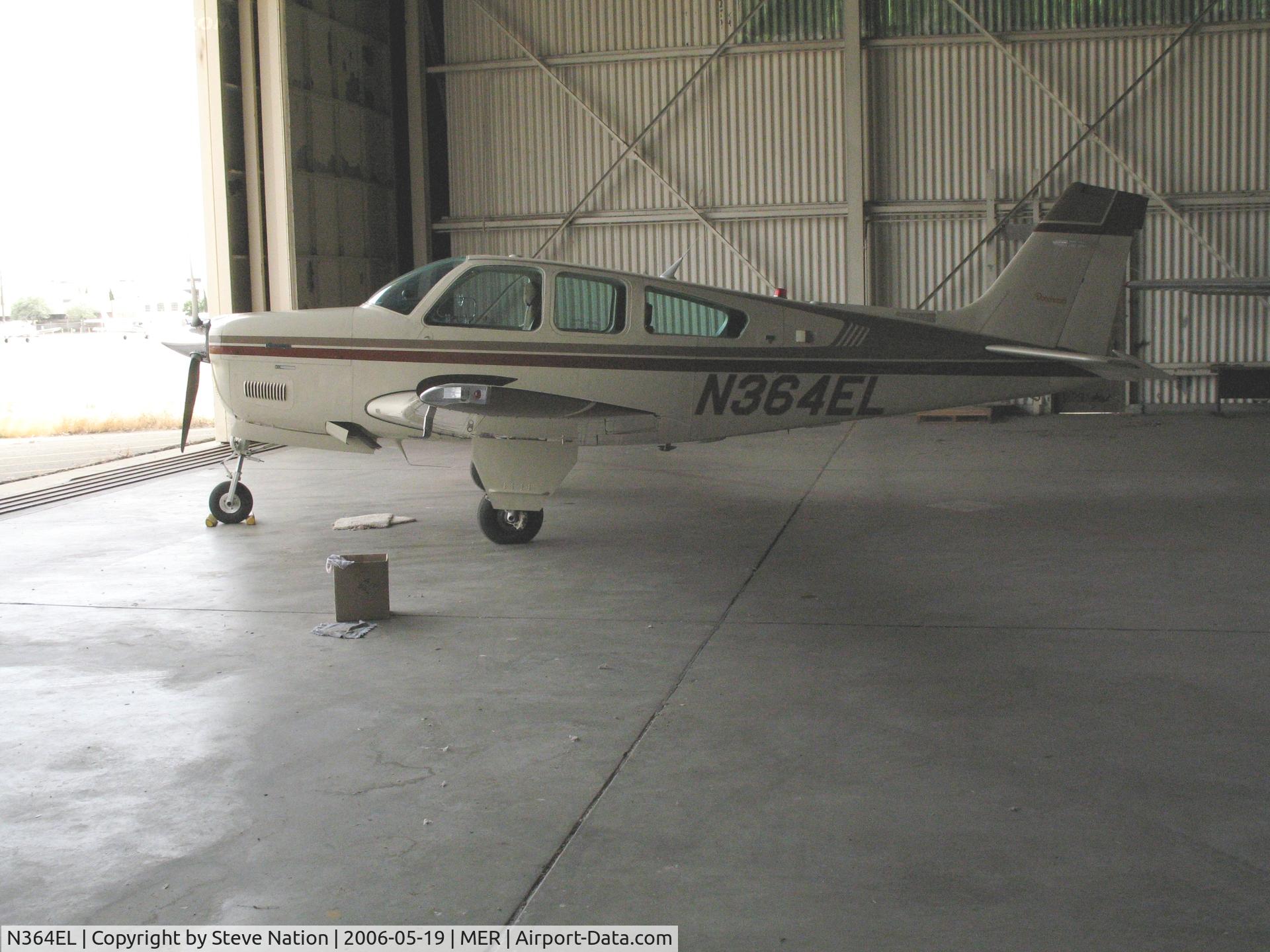 N364EL, 1988 Beech F33A Bonanza C/N CE-1268, So-so hangar shot of 1988 Beech F33A @ Castle AFB, CA