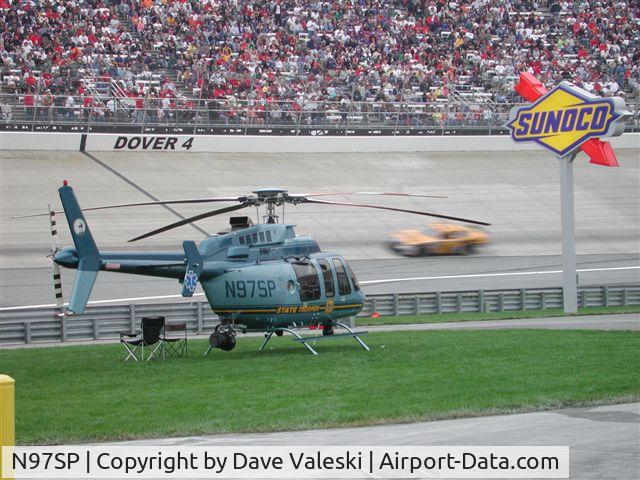 N97SP, 2000 Bell 407 C/N 53407, On standby Dover Downs, DE NASCAR Race (Monster Mile)