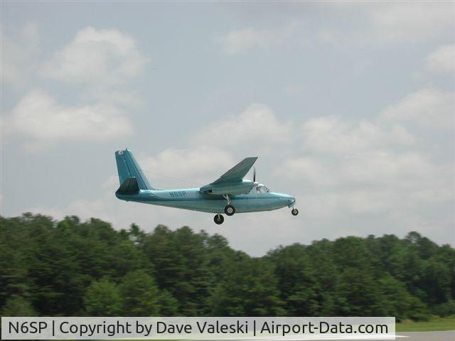N6SP, Aero Commander 560E C/N 783, New Paint and Tail nbr N6SP landing KEVY