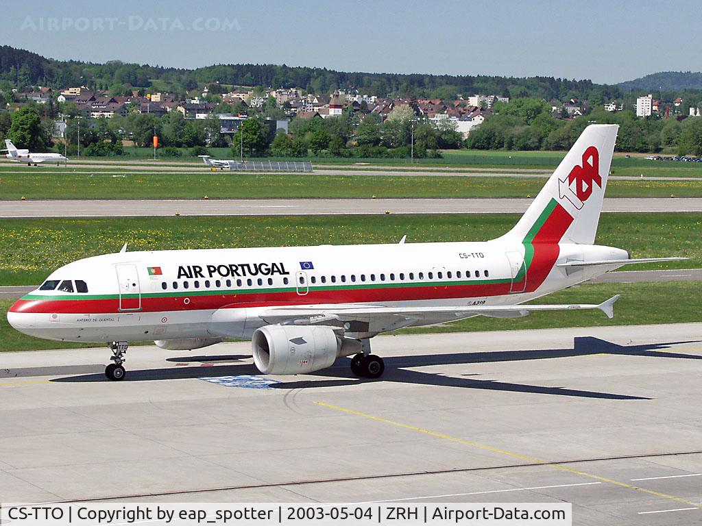 CS-TTO, 1999 Airbus A319-111 C/N 1127, Taxi to the gate inbound from LIS