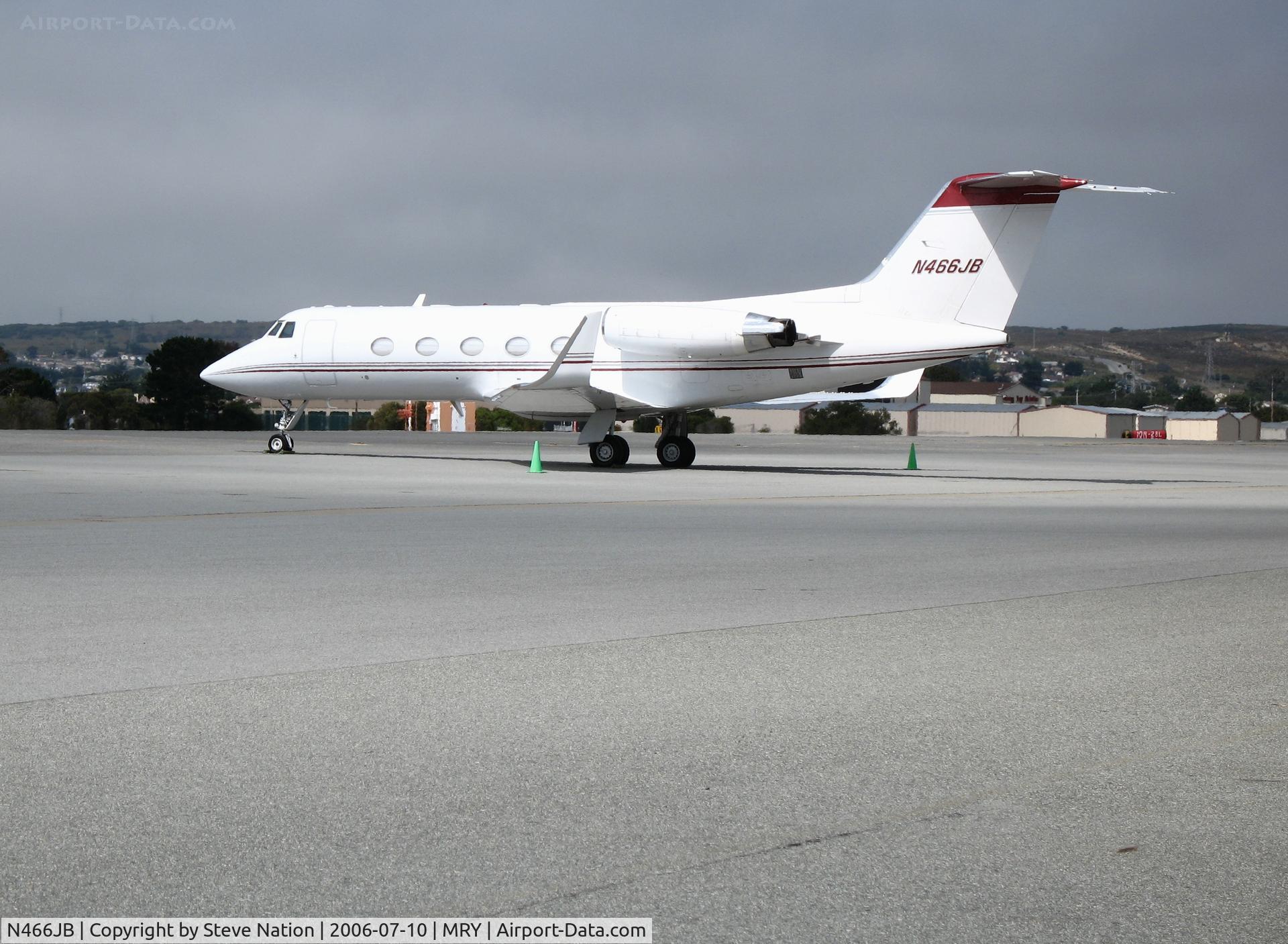 N466JB, 1969 Grumman G-1159 Gulfstream II C/N 57, Dream Toy LLC 2006 Gulfstream G-V @ Monterey, CA