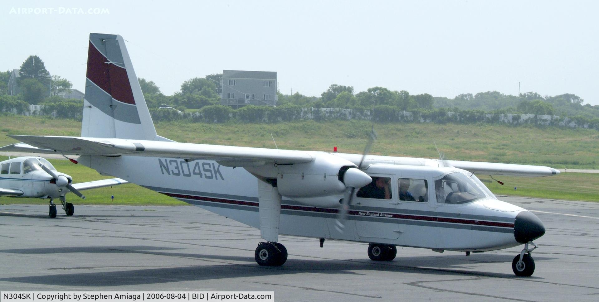 N304SK, 1976 Britten-Norman BN-2A-26 Islander C/N 564, This Norman Islander makes regular trips from Westerly, RI to Block Island.