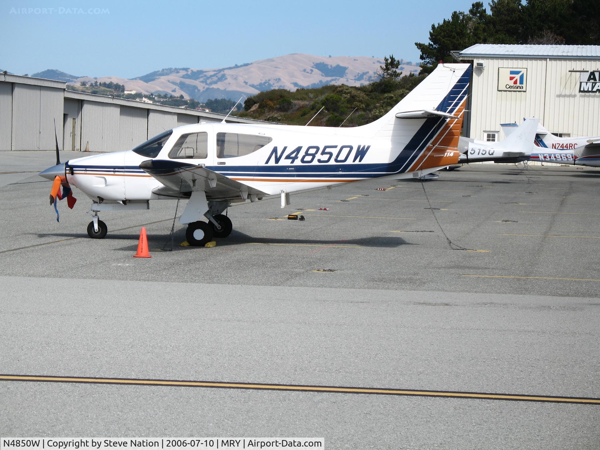 N4850W, 1976 Rockwell International 114 Commander C/N 14180, 1976 Rockwell Int'l 114 @ Monterey, CA